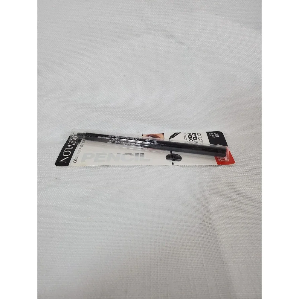 Revlon ColorStay Eyeliner Pencil 201 Black Waterproof 24HR Smudger Sharpener NEW